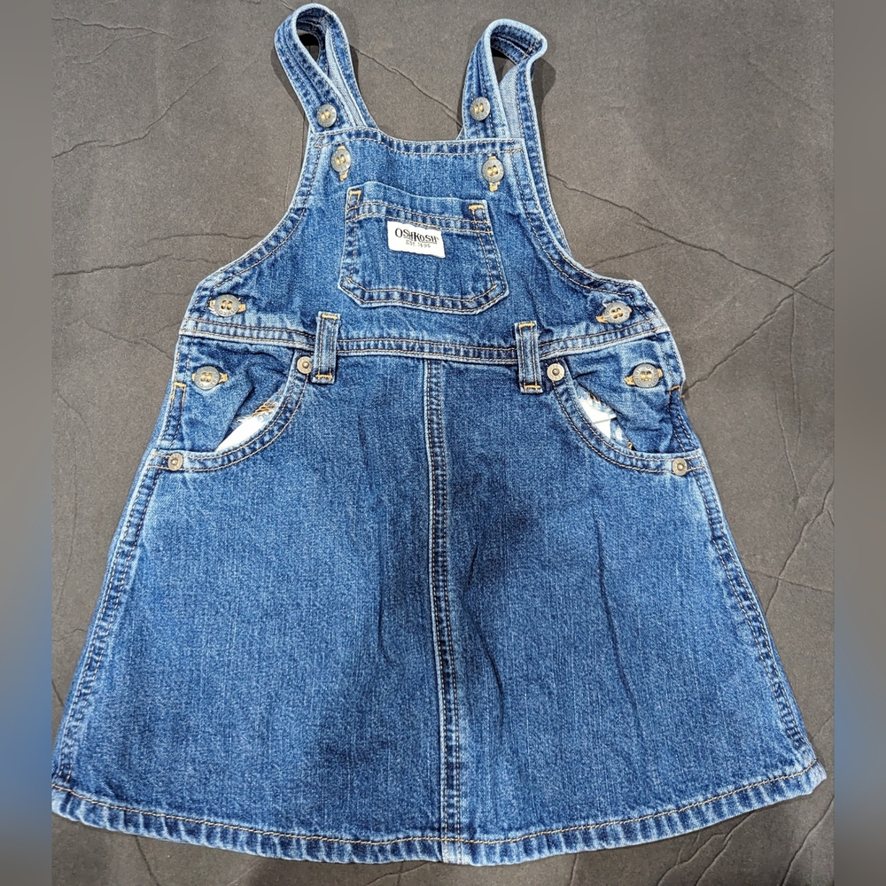 Oshkosh overall skirt blue jean 24mon